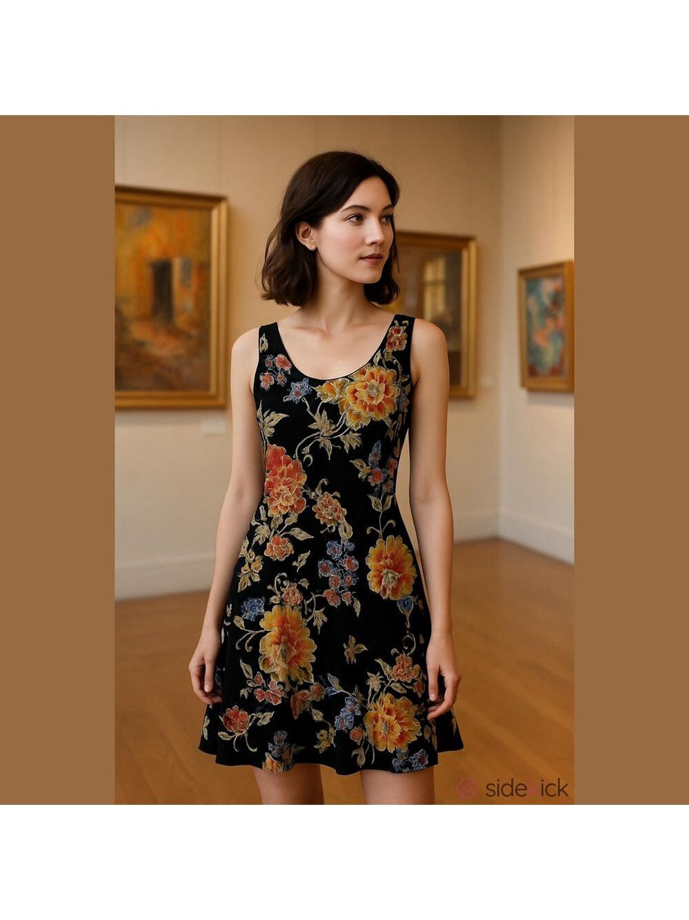 4/$67 Deal! Vintage Steilmann Floral Print Dress